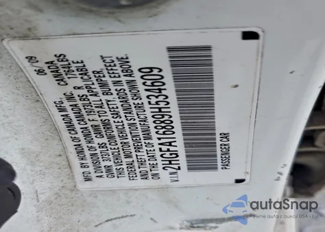 2009 Honda Civic Ex из США, поврежденный, VIN 2HGFA16889H534609